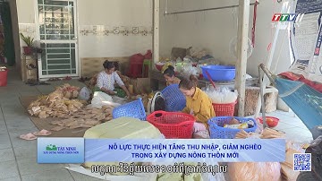 Nỗ lực thực hiện tăng thu nhập, giảm nghèo trong xây dựng nông thôn mới | TayNinhTVDVC