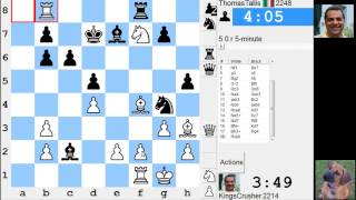 LIVE Blitz #2801 (Speed) Chess Game: White vs ThomasTallis in English opening