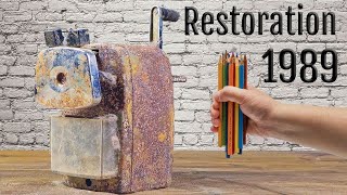 Restoration abandoned 1989 pencil sharpener - Restoration video