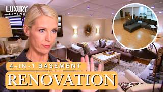 How to Divide a Large Basement into 4 Functional Zones Candice Tells All S5 EP 03