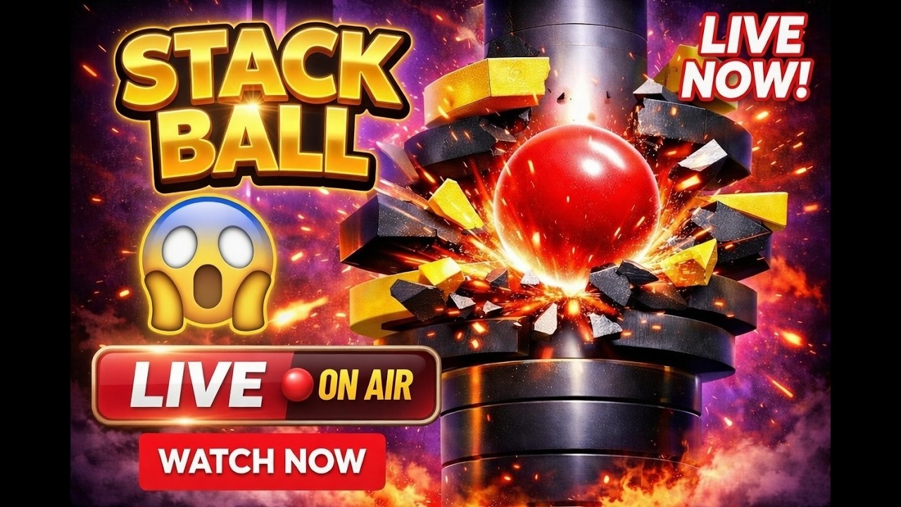 Stack Ball LIVE 🔥 Insane Speed Run 😱 | Day 9 Ep.1