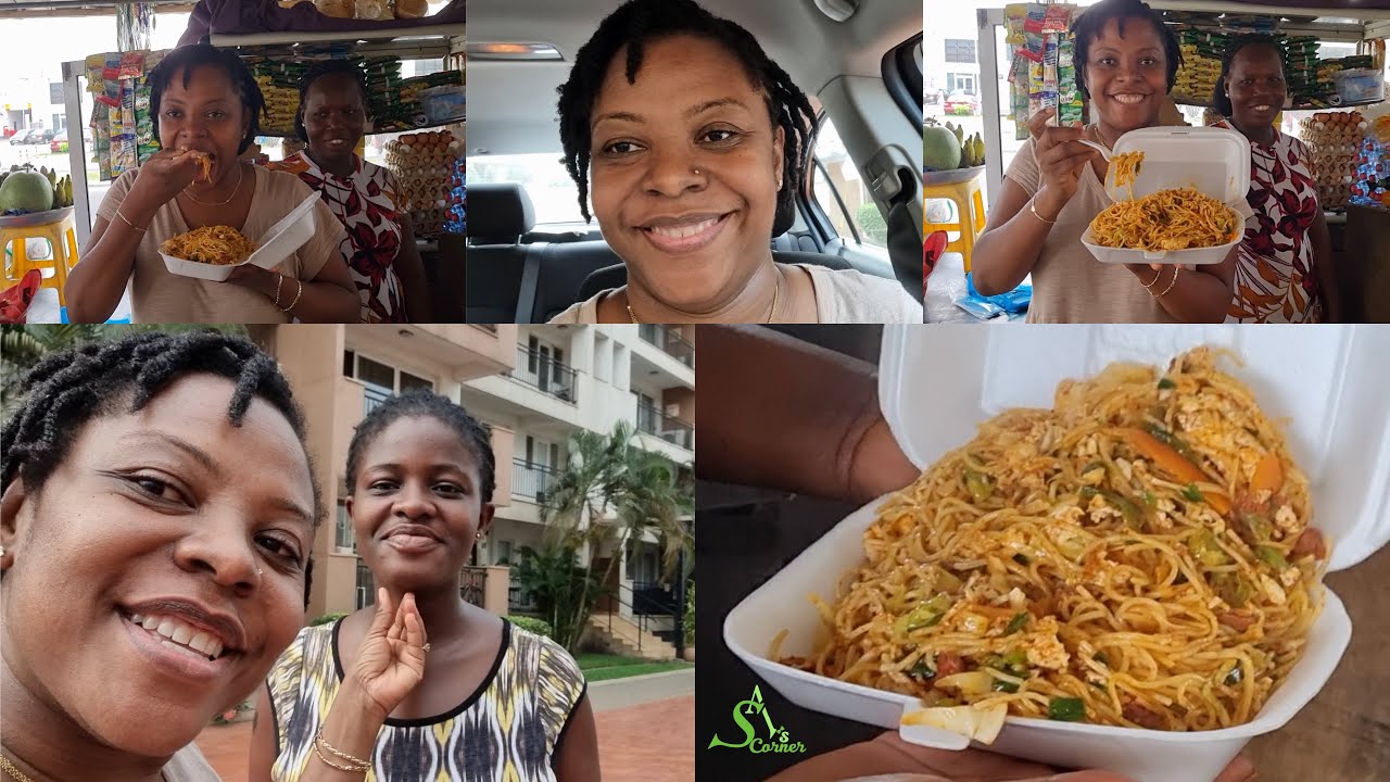 Street FOOD In Ghana How Spaghetti Is Made On The Street Of Accra 