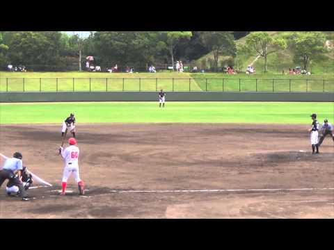 2014/7/30@由宇練習場 安部友裕選手同点タイムリースリーベース！
