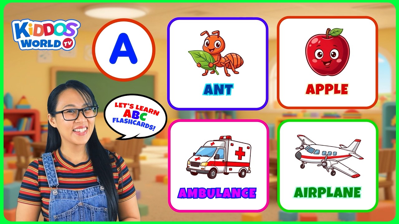 Learning ABC Words with Miss V | Alphabet for Kids A–Z | English