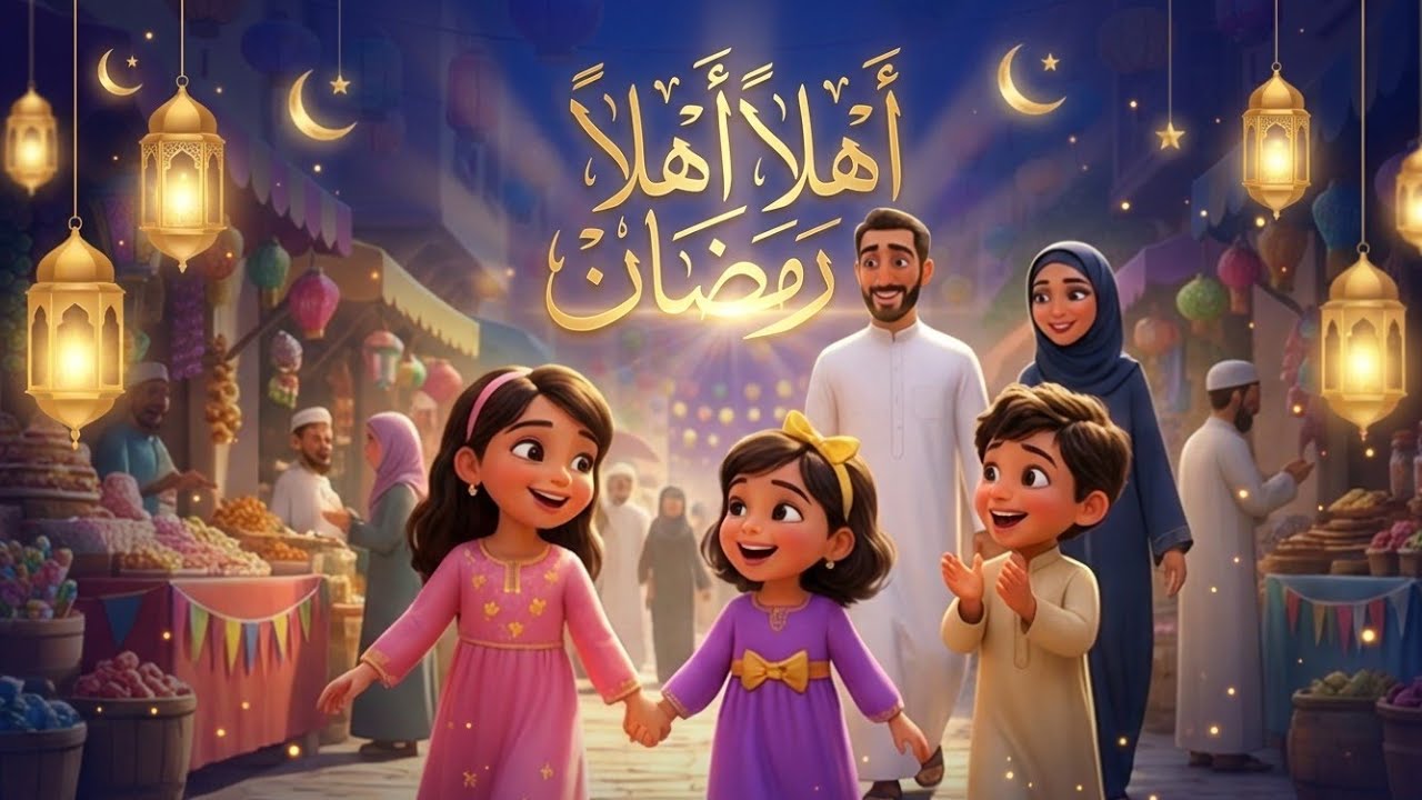  أهلاً أهلاً رمضان  رمضان |  اغنية أطفال بمناسبة قدوم  شهر رمضان 🌙🎉 