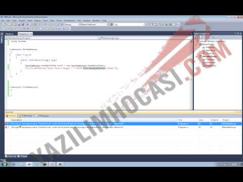 03- Bir Solutionda Birden Fazla Proje İle Çalışma