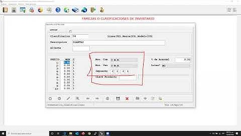 Proceso Básico Operativo ERP Macro Pro: Alta de Familias o Clasificaciones