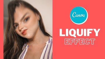 Liquify effect in canva | Photo effect using canva
