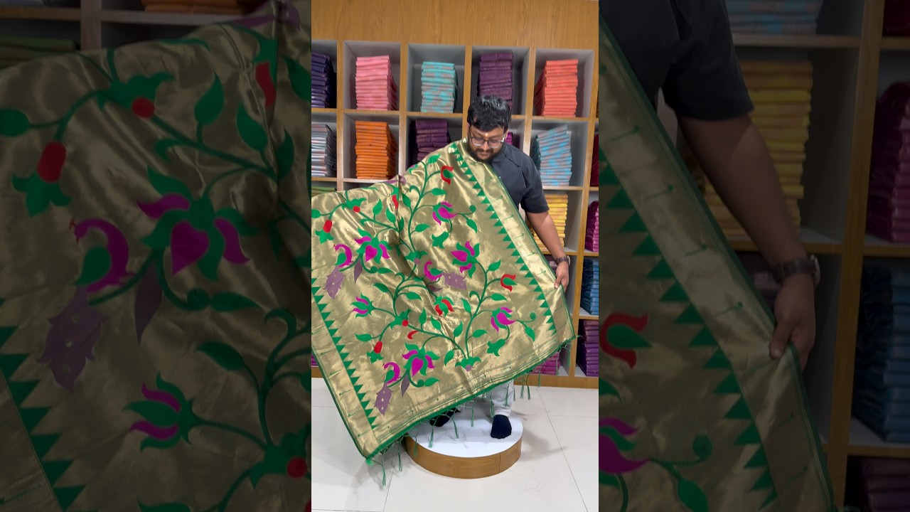 Paithani Soft Silk Lotus Jaal Dupatta