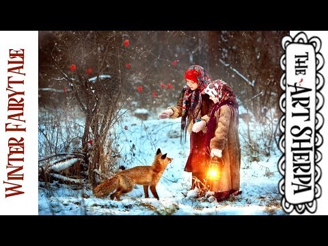 Winter Fairytale Acrylic painting tutorial step by step Live Streaming Part 1