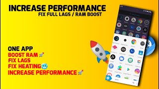 ONE App To  Increase Gaming Performance Android | Boost Ram &amp; CPU Performance Android Root