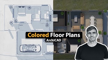 ArchiCAD Tutorial:  Coloured Floor Plans - (The EASY way!)
