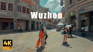 【City Walk 4K】Wuzhou Arcade Town , China | 廣西梧州 중국 광시 우저우시 Historic Streets & Tranquil Temple Stroll