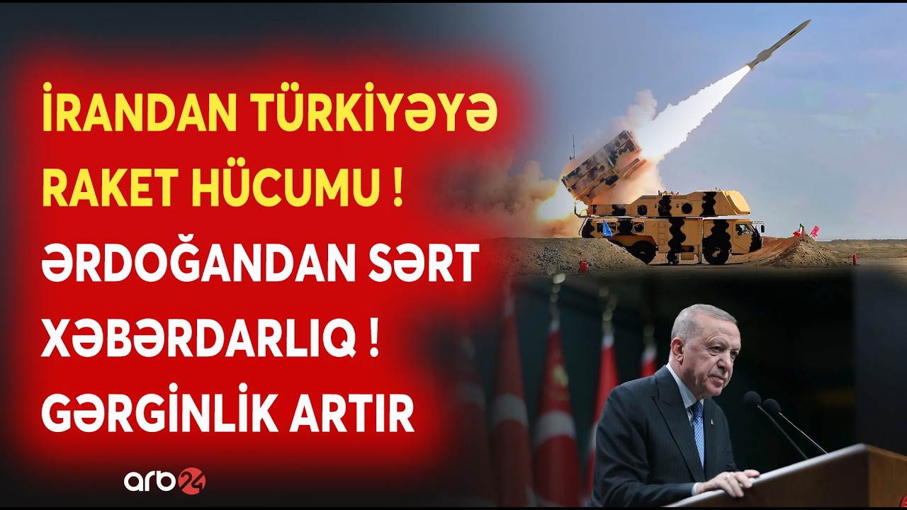 İran raketi Türkiyə səmasında vuruldu: Ərdoğandan Tehrana SƏRT XƏBƏRDARLIQ - Gərginlik pik həddə