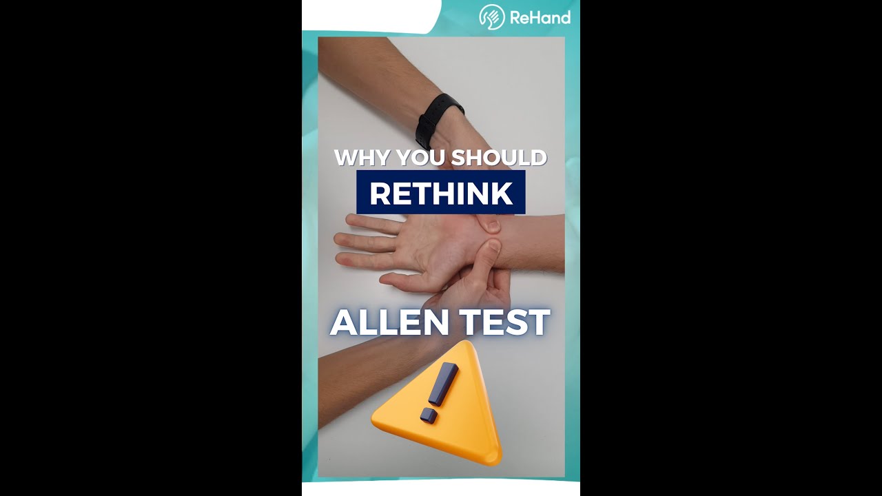Allen Test for Hand Vascularization Hand Therapy YouTube