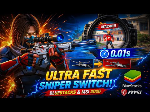 Ultra Fast Sniper Switch Script/Macro in Free Fire PC 🔥 (BlueStacks & MSI Emulator 2026)