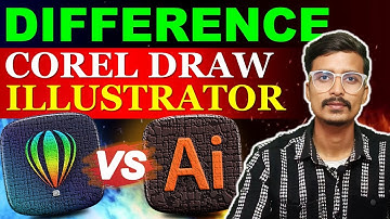 Coreldraw vs illustrator hindi |Difference between photoshop and illustrator #coreldraw #illustrator