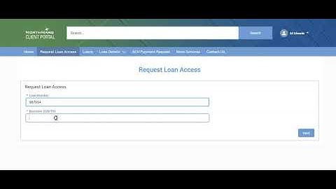 NorthMarq Client Portal: Request Loan Access