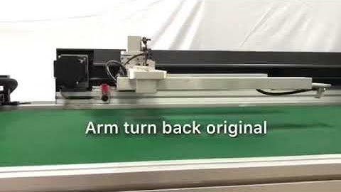 How to operate automatic unloading arm for screen printing machine