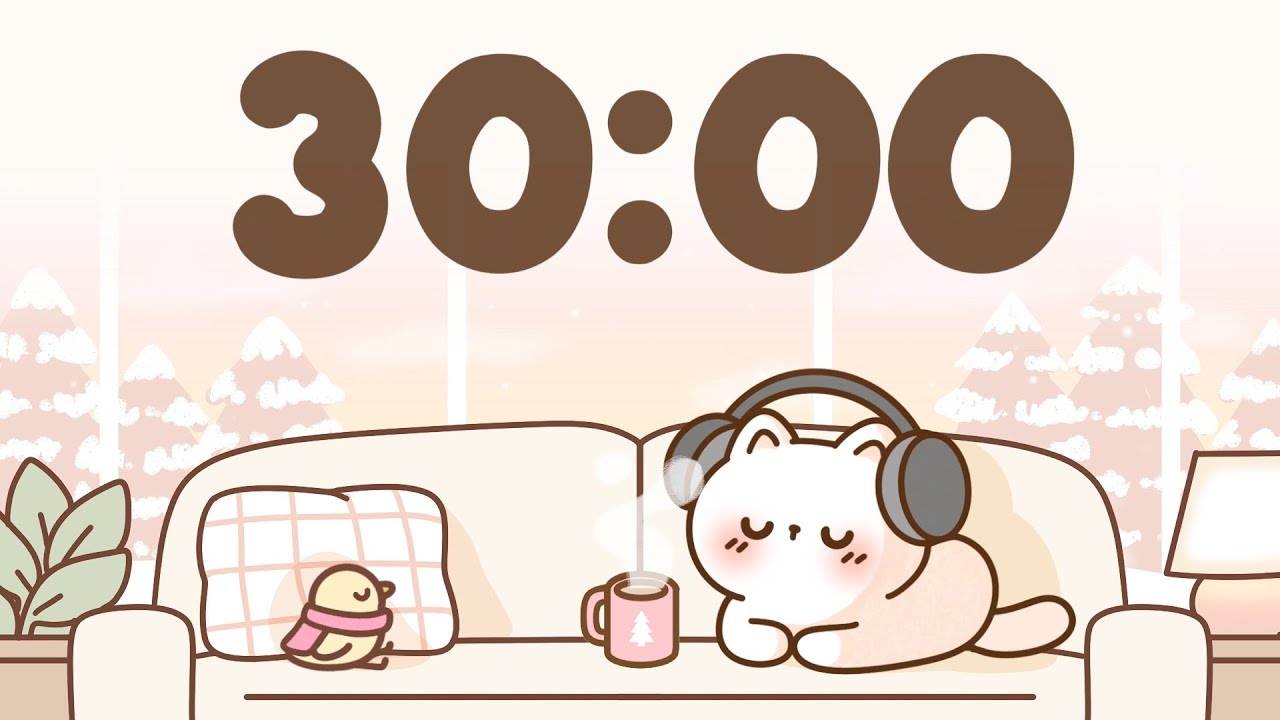 30 Minute Timer 🐱 Study Timer for Classroom Focus - YouTube