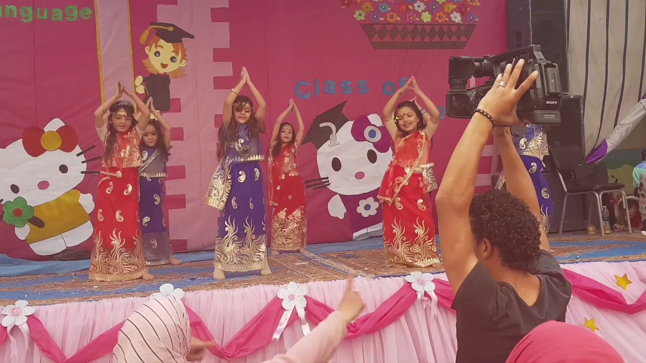 من حفلة معهد الصفا للغات لتخريج KG 2018 الاستعراض الهندي - اهداء سما احمد يوسف