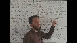 Lec#20 Using Fourier Transforms solve Heat Equation