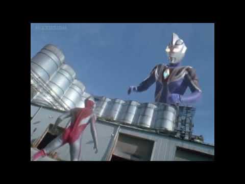 Ultraman Agul defeats Ultraman Gaia