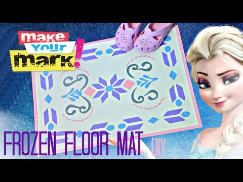 How to: Frozen Inspired Floor Mat DIY