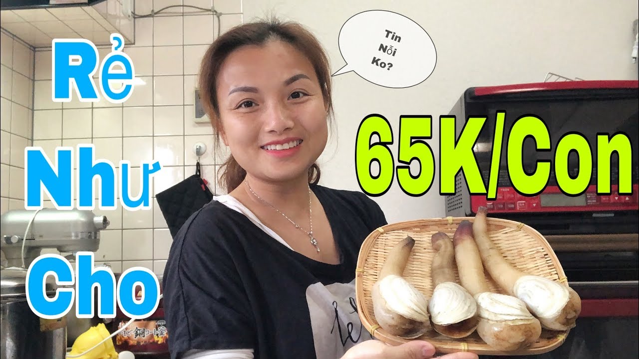 🇯🇵Chế biến & Ăn Ốc Vòi Voi Hấp Xả  65K/con Giá Rẻ Như Cho  