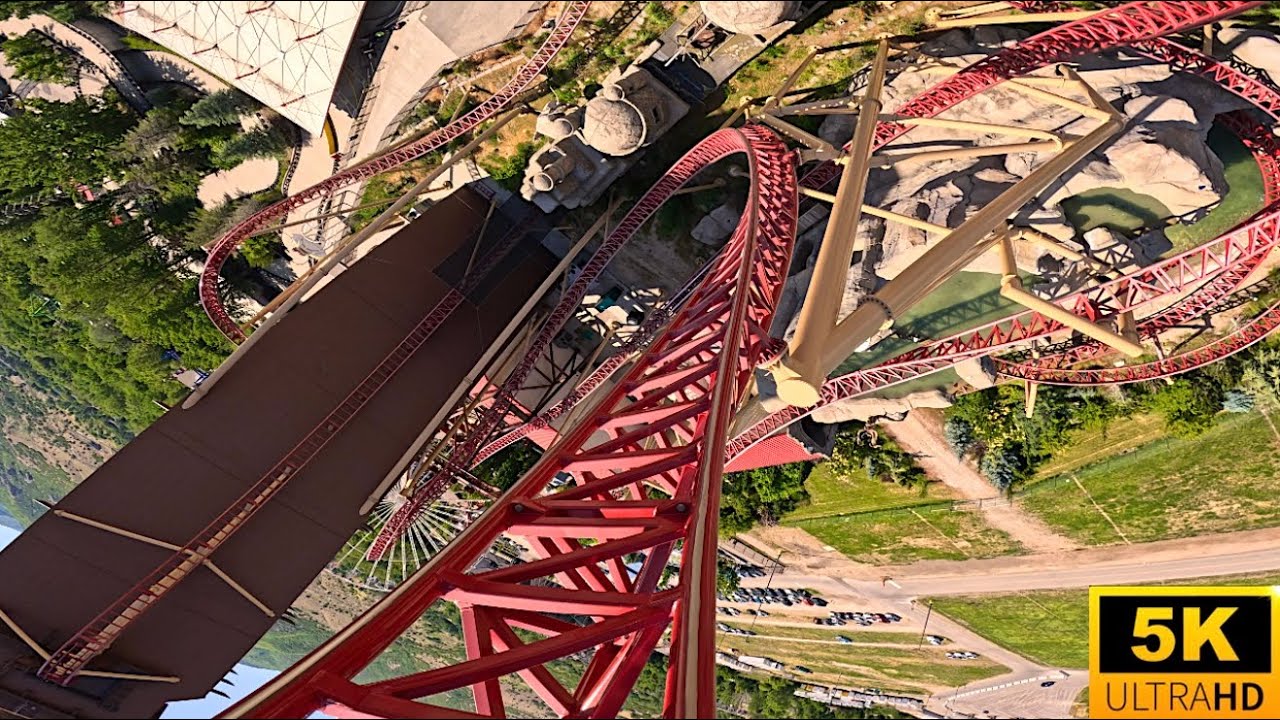 Cannibal POV 5K MOST UNIQUE ROLLER COASTER AMERICA! Lagoon, UT