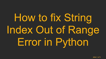 How to fix String Index Out of Range Error in Python