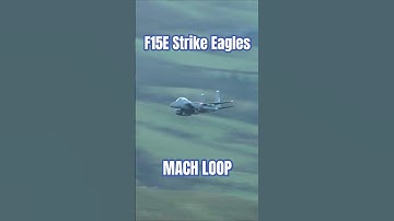 F15 STRIKE EAGLES x 3 - LOW LEVEL IN THE MACH LOOP  #aviation #militaryaircraft #machloop #f15