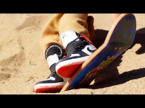 Finger Sandboarding in Desert | Tricks | Tech Deck | Finger Skateboard to Finger Sandboard | Nikes