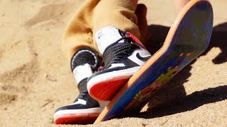 Finger Sandboarding in Desert | Tricks | Tech Deck | Finger Skateboard to Finger Sandboard | Nikes