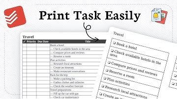 How to print a Todoist list (Simple Print Workflow)