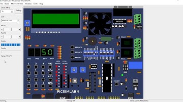 Electric Water Heater simulation using PICSimlab
