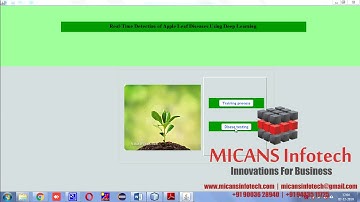 JAVA SOURCE CODE Real-Time Detection of Apple Leaf Diseases Using Deep Learning IEEE 2019-2020