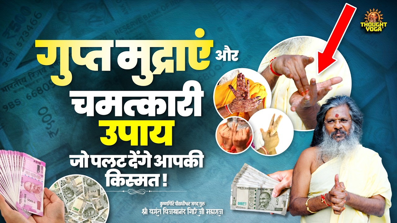 गुप्त मुद्राएं और चमत्कारी उपाय - जो पलट देंगे आपकी किस्मत || Vasant Vijayanand Giri ji Maharaj