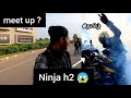 😱 Ninja h2 | meet up | Tamil | kawasaki | ns200 | brunout |