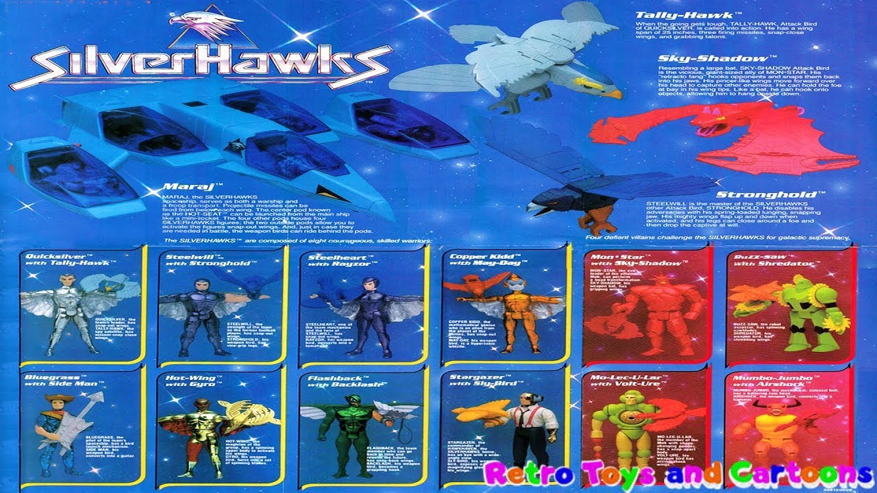 Silverhawks – Condor & Jet Stream (Kenner) – Figurines Sur Carte Bleue – Neuf