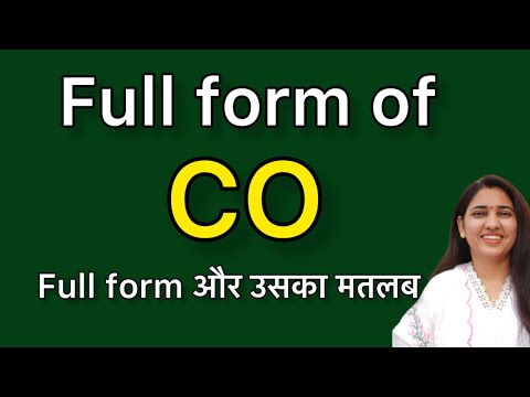 Full form of CO | What is CO