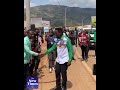 Green Party leader Frank Habineza arrives in Base, Rulindo, for presidential campaign