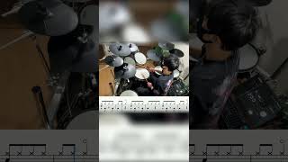 【楽譜付き】月詠み『導火』(off vocal) ドラム 叩いてみた Short ver.【Drum score】 ます-Masu Drums-