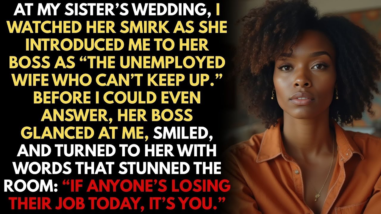 Sister Mocked Me As Jobless At Wedding Until CEO Revealed I Own Her Company