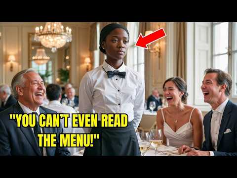 She Can’t Even Read the Menu!  — Black Waitress Shocks Billionaire With Perfect French