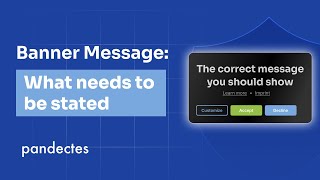Cookie banner message: How to get it right!