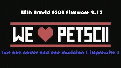 C64 - Demo We Love PETSCII by Low Spirit, Nordischsound (2023) ! With Armsid 8580 2.15