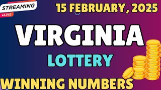 Virginia Day Lottery Results For - 15 Feb, 2025 - Pick 3 - Pick 4 - Pick 5 - Powerball - Cash4Life