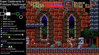VERY Early Castlevania IV Prototype(!!!) Playthrough (w/ Commentary + Chat)