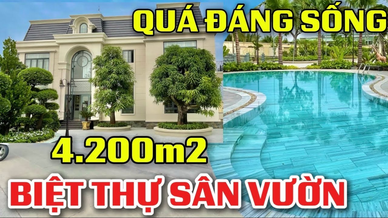 Tập 280 Biệt Thự Sân Vườn 4.200m2 Ven TPHCM | Quá Đáng Sống | Đầy Đủ Nội Thất Hiện Đại !!!